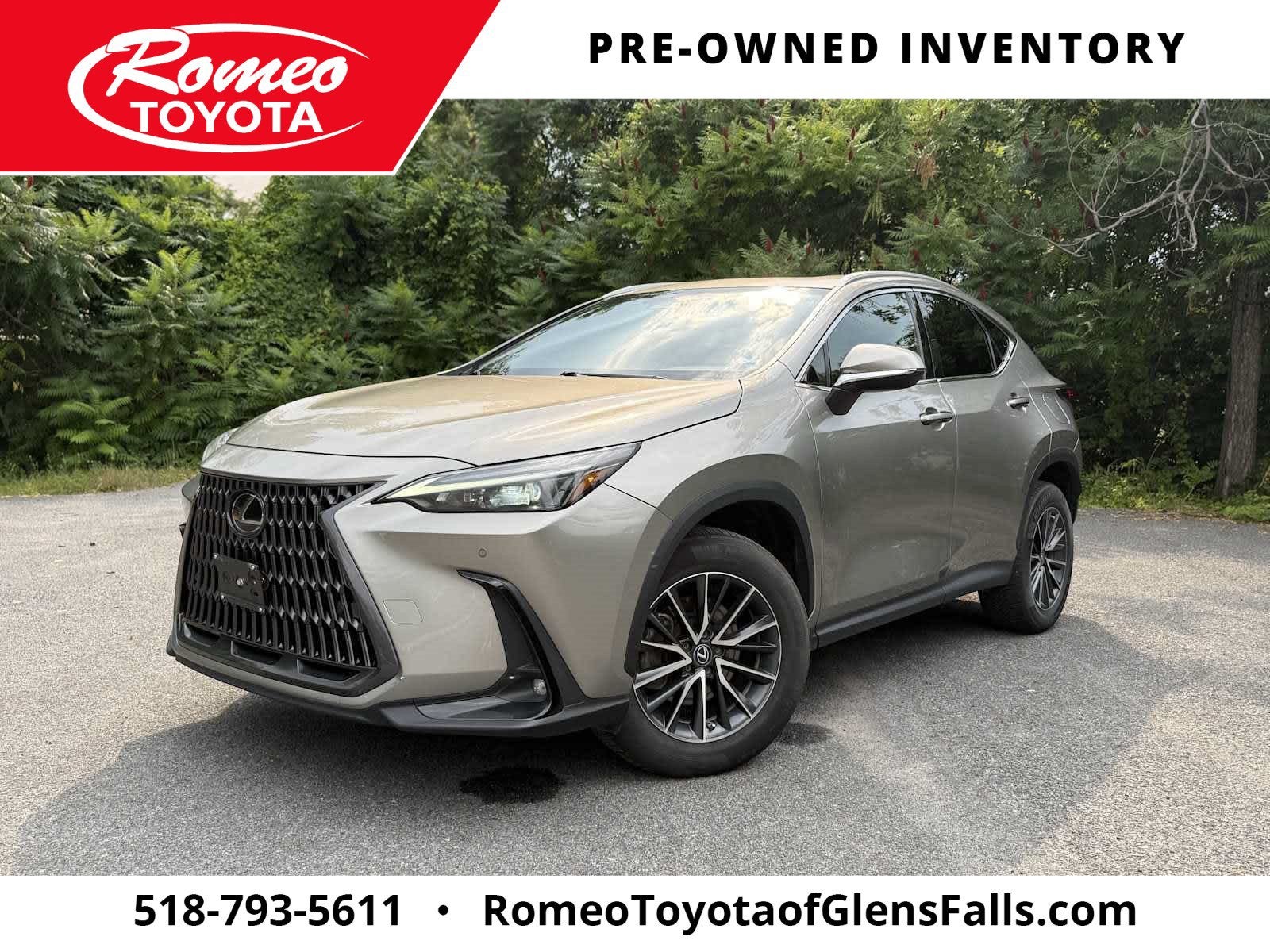 2023 Lexus NX 350 Premium in Silver — front three-quarter view
