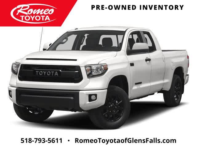 2017 Toyota Tundra TRD Pro in Super White — front three-quarter view