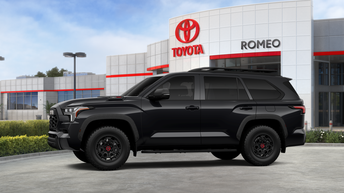 2026 Toyota Sequoia — rear three-quarter view